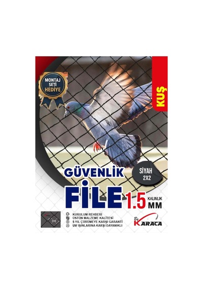 1.7x16 Metre Kuş Filesi Ları - 2x2 Göz Aralıklı