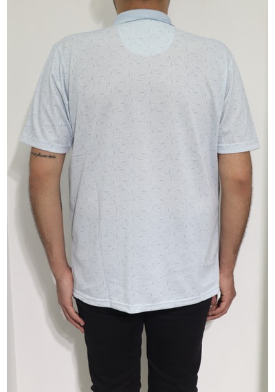 Santa Dmctekstil Erkek Desenli Klasik Kesim Rahat Kalıp Tek Cepli Polo Yaka Düğmeli T-shirt Mavi Santa Dmctekstil Erkek Desenli Klasik Kesim Rahat Kalıp Tek Cepli Polo Yaka Düğmeli T-shirt Mavi