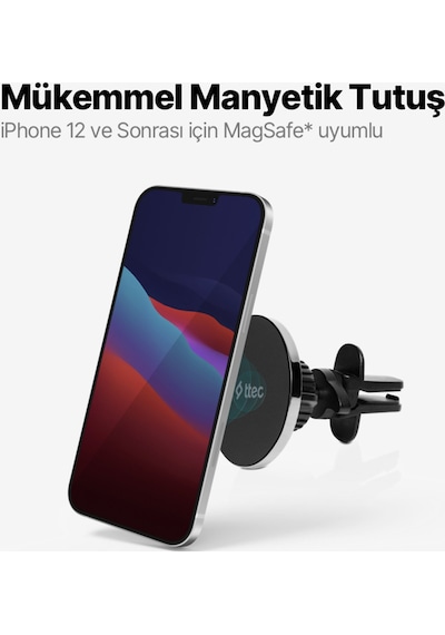 Easydrive Pro M Magsafe Uyumlu Araç İçi Telefon Tutucu Siyah