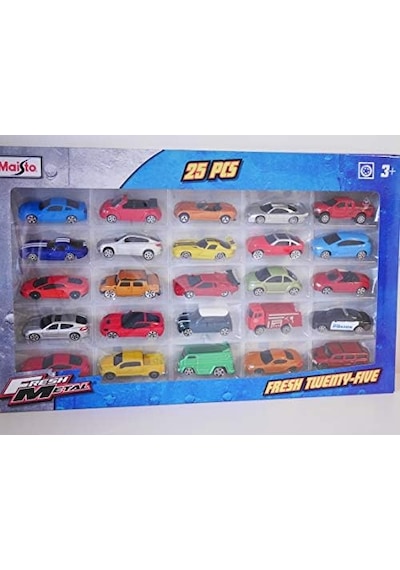 Maisto Fresh Metal 25 Parça Oyuncak Araba Seti Açık Bej