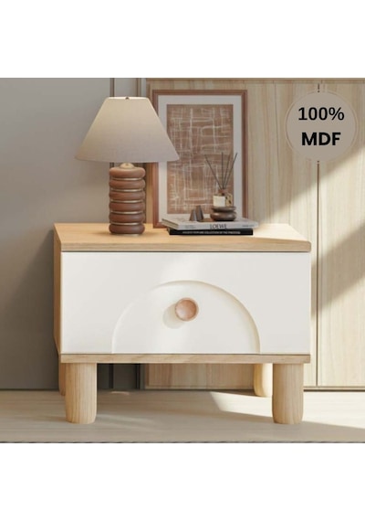 Papatya Mdf Ayaklı Tasarım Komodin Aytaşı