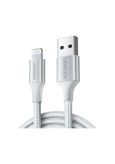 Mfi Lisanslı Usb-a & Lightning Örgülü Data Ve Şarj Kablosu, 1.5 Metre, Beyaz