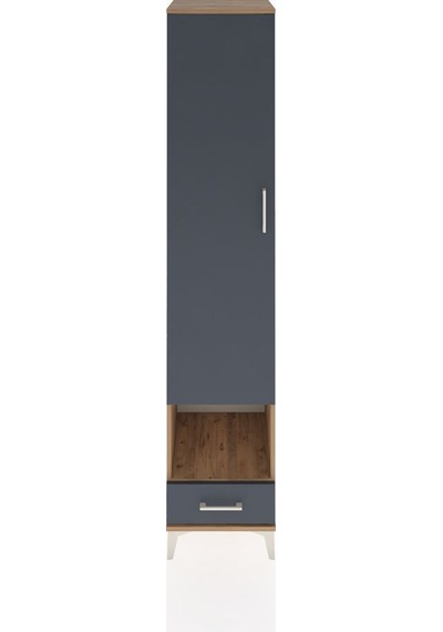 Hyperion Dolap 6 Raflı Tek Çekmeceli Tek Kapaklı 44x44x221 Ça... Çam