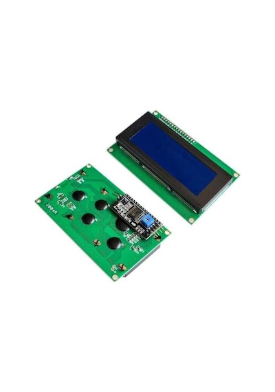 Robotistan 20X4 Lcd Ekran - I2C Lehimli Mavi Display