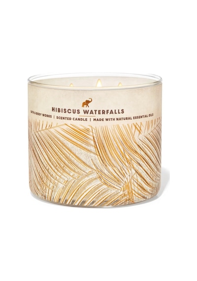 Bath & Body Works Hibiscus Waterfalls Büyük Mum 411 G Çok Renkli