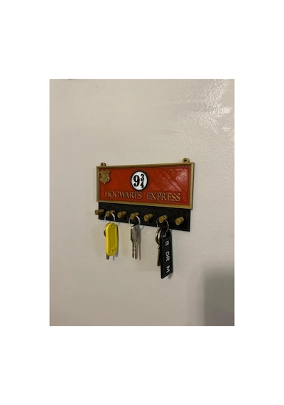 Hogwarts Anahtarlık Harry, Potter, 3d, Baskı, Dekorasyon, Seri, Diz