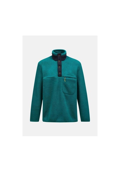 Peak Performance G78899060 M Fleece Snap T-neck Erkek Polar 001