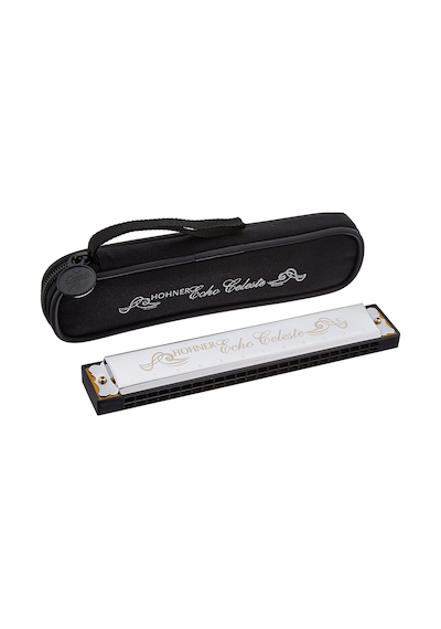 Hohner Echo Celeste 24 Çift Delik Tremolo Harmonik-mızıka -çanta