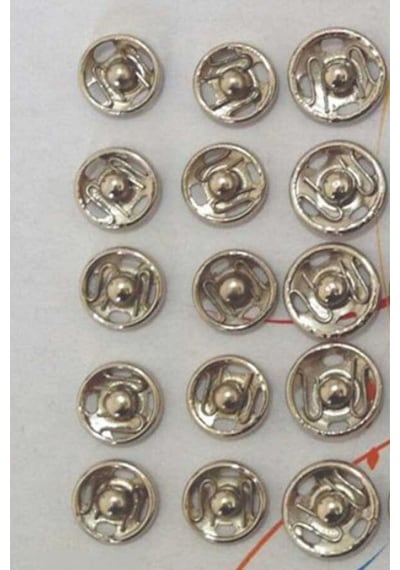 Çıt Çıt 20 Mm 12'li Gümüş