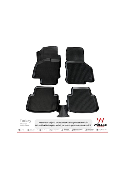 Volkswagen Golf 7 Paspas 2012 2020 Arası Uyumlu 3d Havuzlu Paspas