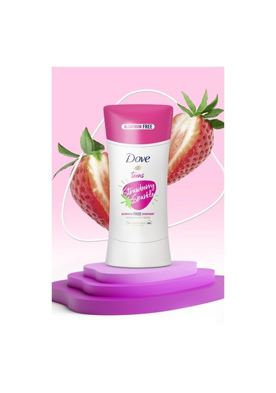 Dove Teens Strawberry Sparkle Alüminyumsuz Stick Deodorant 74gr