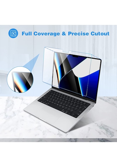 Apple Uyumlu MacBook Pro 14" A2442 2021 Ekran Koruyucu 2 Adet