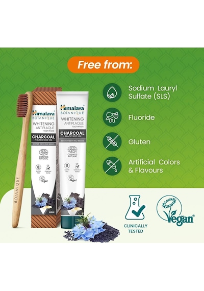 Botanique Beyazlatıcı Plak Karşıtı Organik Diş Macunu 75ml 2'li Paket Ecocert Cosmos Sertifikalı
