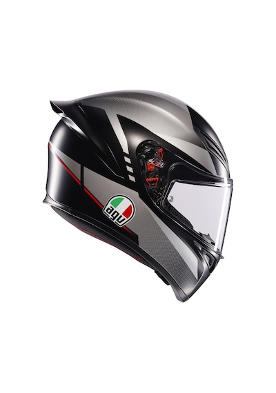 Agv K1 S Lap Siyah Gri Kırmızı Confıguratıon Kask Diğer