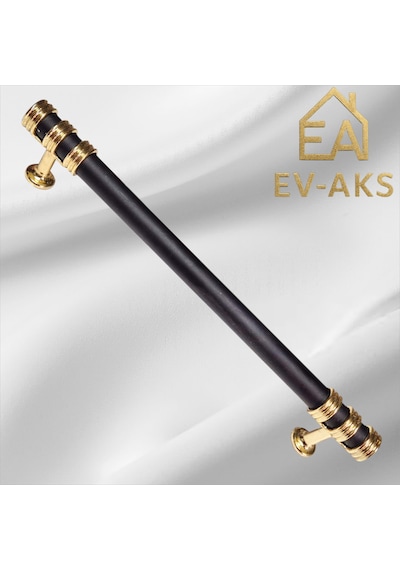 Reis Kulp Nesli Model Alüminyum Metal Dolap Çekmece Kulpu Siyah Gold