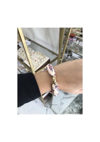 Gol Detaylı Lastikli Model Bileklik Çok Renkli