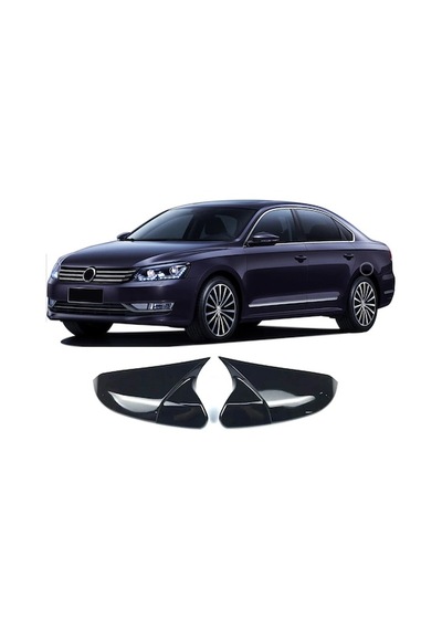 Otoçizgi Vw Passat B7 Batman Yarasa Ayna Kapağı Piano Black Abs Plastik Otoçizgi