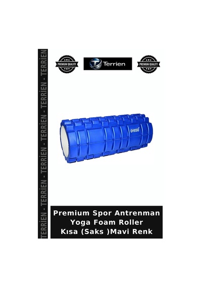 Özel Üretim Foam Roller Kısa Saks Mavi Renk Aktivite Koşu Kas Gevşetme