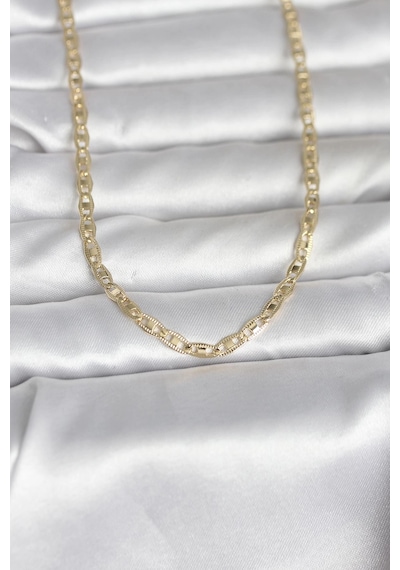Mey İthalat Cm 14k Gold Renk Lazer Kesim Zincirli Model 60 Cm Kadın Kolye - Özel Seri Meyeb6981e18e03af658637032506 altın