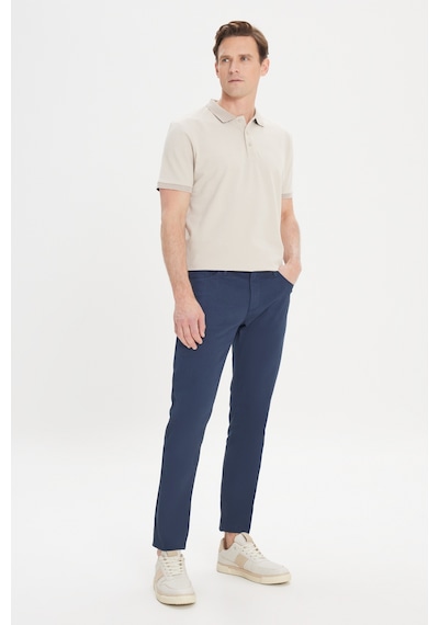 AC&Co / Altınyıldız Classics Erkek Lacı Slim Fit Dar Kesim 5 Cep Armürlü Esnek Pantolon Lacivert AC&Co / Altınyıldız Classics Erkek Lacı Slim Fit Dar Kesim 5 Cep Armürlü Esnek Pantolon Lacivert