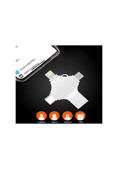 Otg 4in1 Cep Telefonu Çok Fonksiyonlu Usb Flash Bellek 64 Gb Type-c, Micro Sd Ve Kart Okuyucu Diğer