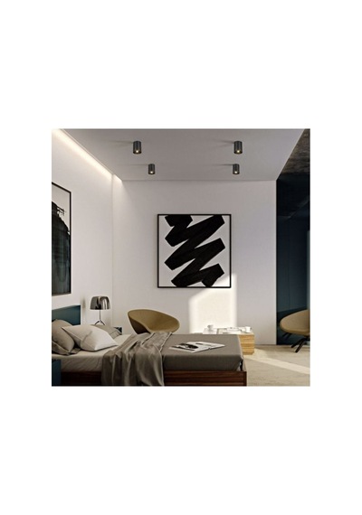 Ct-5421 Foça 7 Watt Ledli Siyah Bakır Renk Sıva Üstü Dekoratif Spot Günışığı Ledli Diğer