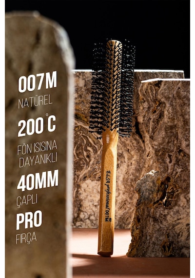Elsa Professional 4x Erkek Saç Fırçası Natürel