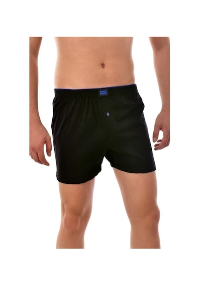 Tutku Erkek Penye Düz Boxer 6 Adet Siyah
