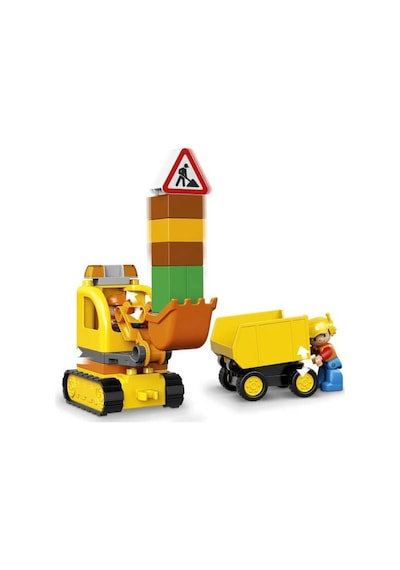 LEGO® Duplo 10812 Kamyon ve Paletli Kazıcı 26 Parça