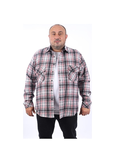 Moc Grande MocGrande Büyük Beden Oduncu Gömlek Sportsman 22215 Çok Renkli