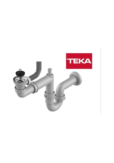 Teka EBM 45 İnfant OD Evye Sifon Takımı Gümüş