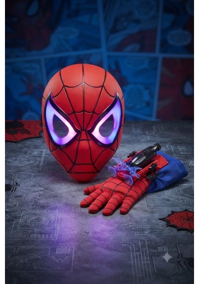 Örümcek Adam Maske Ve Ağ Atan Eldiven Seti Kahramanlık Zamanı Spider - Man