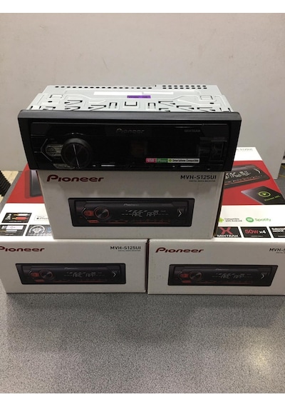 Pıoneer Oto Teyp Cift Anfi Çıkışlı 4X50W Usb Aux Kafa Cıkmalı