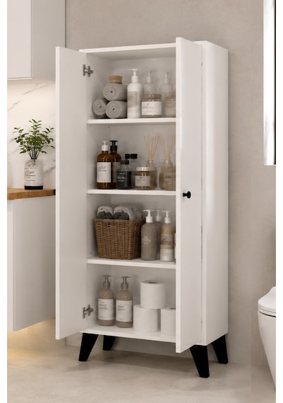 Meltem No.2 Çok Amaçlı Banyo Dolabı Ayarlanabilir Raflı Kapaklı Havlu Ve Temizlik Dolabı Beyaz Meltem No.2 Çok Amaçlı Banyo Dolabı Ayarlanabilir Raflı Kapaklı Havlu Ve Temizlik Dolabı Beyaz