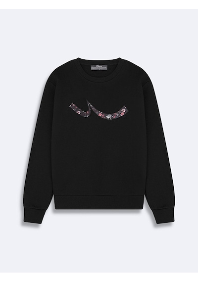 Ltb Baskılı Kadın Sweatshirt 011268110761196 200 - Siyah