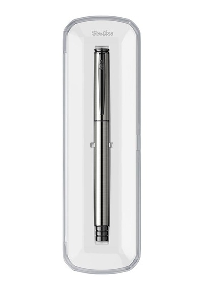 Scrikss 64 Roller Kalem Siyah Krom Kristal Kutulu Premium Roller Kalem Siyah
