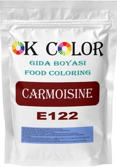 Ok Color Carmoisine E122 Vişne Kırmızı Toz Gıda Boyası  50 G