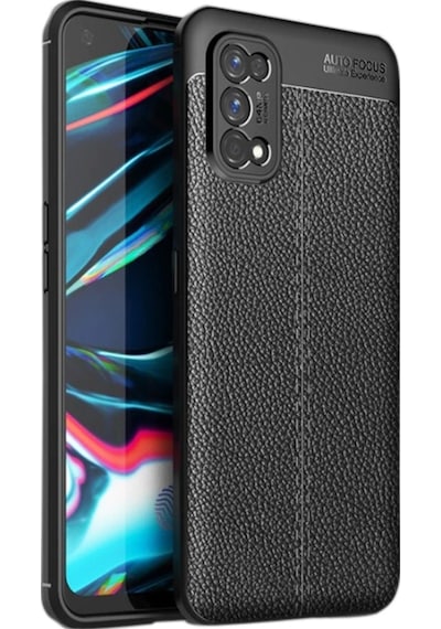Oppo Realme 7 Pro Kılıf Niss Silikon Deri Görünümlü