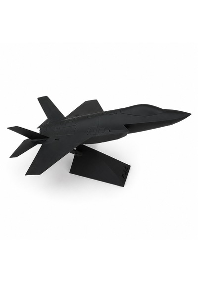 30 Cm Siyah Modern Jet Uçağı Dekoratif Masaüstü Biblo Teknolojik Tasarımlı Uçak Maketi Ofis Ve Oyun Odası Dekoru