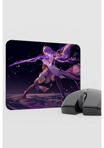 Raiden Genshin Impact Anime Gacha V5 - 22x18 Gaming Mouse Pad Fare Altlığı