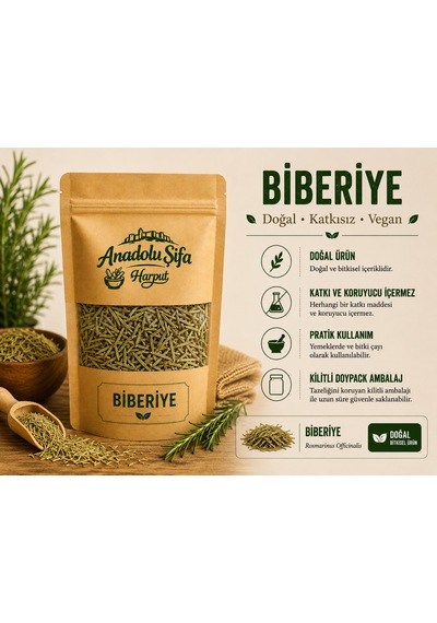 Anadolu Şifa Harput Biberiye Kurusu 100 Gr Kurutulmuş Biberiye Doğal Ve Katkısız