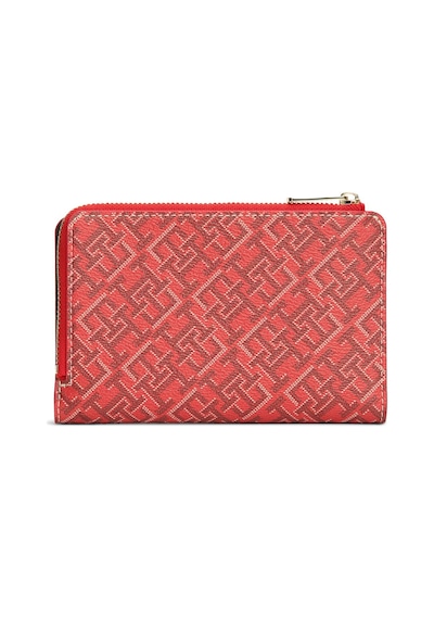 Tommy Hilfiger Th Icon Bıfold Wallet Monoplay Kadın Kırmızı Cüzdan - Aw0aw18594