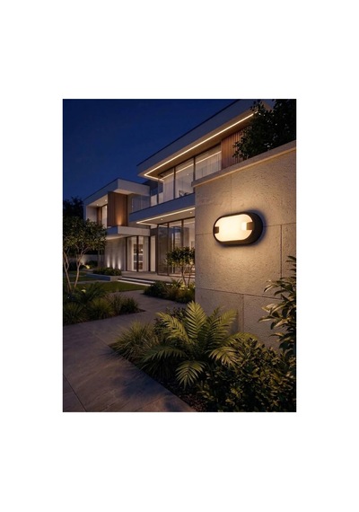 15w Led Duvar Armatürü Siyah Gövde 3000k Gün Işığı Sıva Üstü Günışığı - 927738458 Günışığı