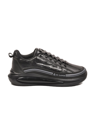 Siyah Memory Foam Lastik Bağcıklı Erkek Sneaker 2250-1 M Siyah