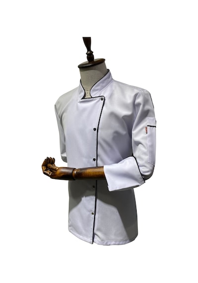Kadın Chef Aşçı Ceket Beyaz