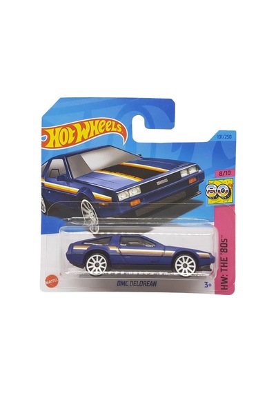 Hot Wheels Dmc Delorean - Hw: The '80s Lacivert 1/64 Diecast Model Araba Çok Renkli