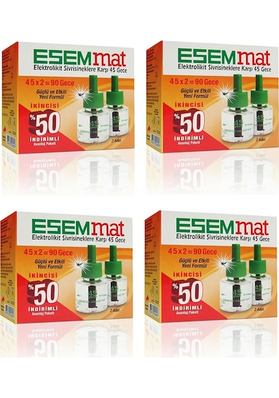 Esemmat Elektrolikit Yedek 45 Gece 2'li 4 Adet