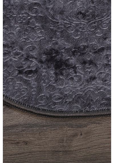 Nova Antrasit Oval 60x100 + 50x60 Cm 2'li Banyo Paspası Seti Kaymaz Antrasit