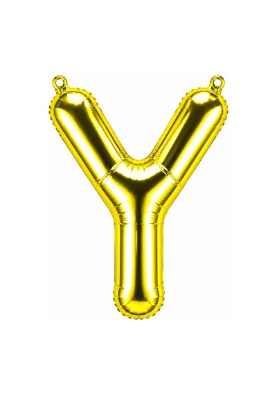 Y Harfi Folyo Balon Altın Rengi 36 Cm