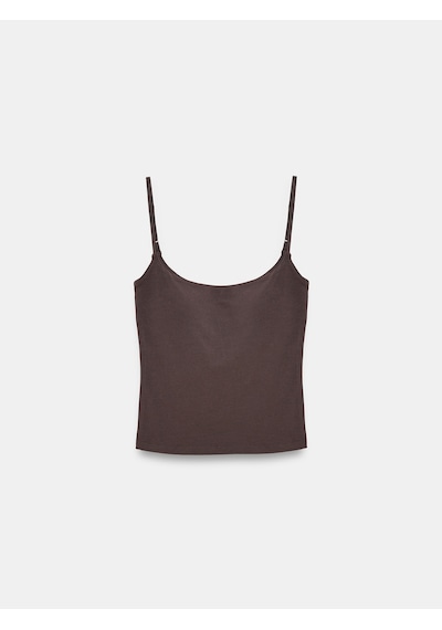 Dilvin 21200 Bra-free Askılı Top-koyu Kahve
